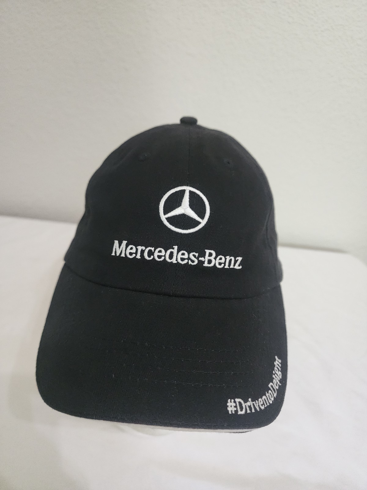 Mercedes Benz Black Hat Cap Adjustable Strapback Adult Osfa