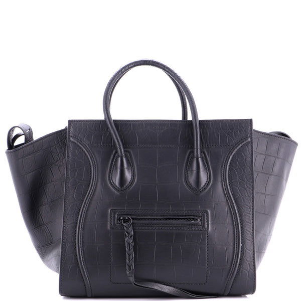 Phantom Bag Crocodile Embossed Leather Medium