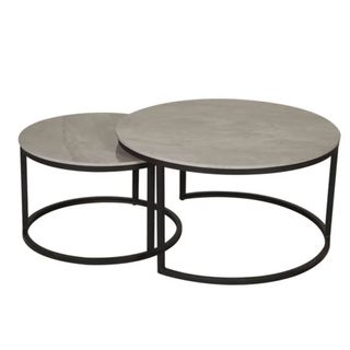 Two round Yoyo Nested Coffee Table