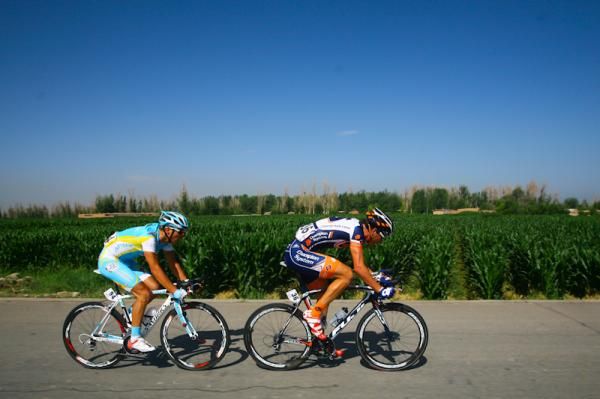 Champion system riders lead the breakaway