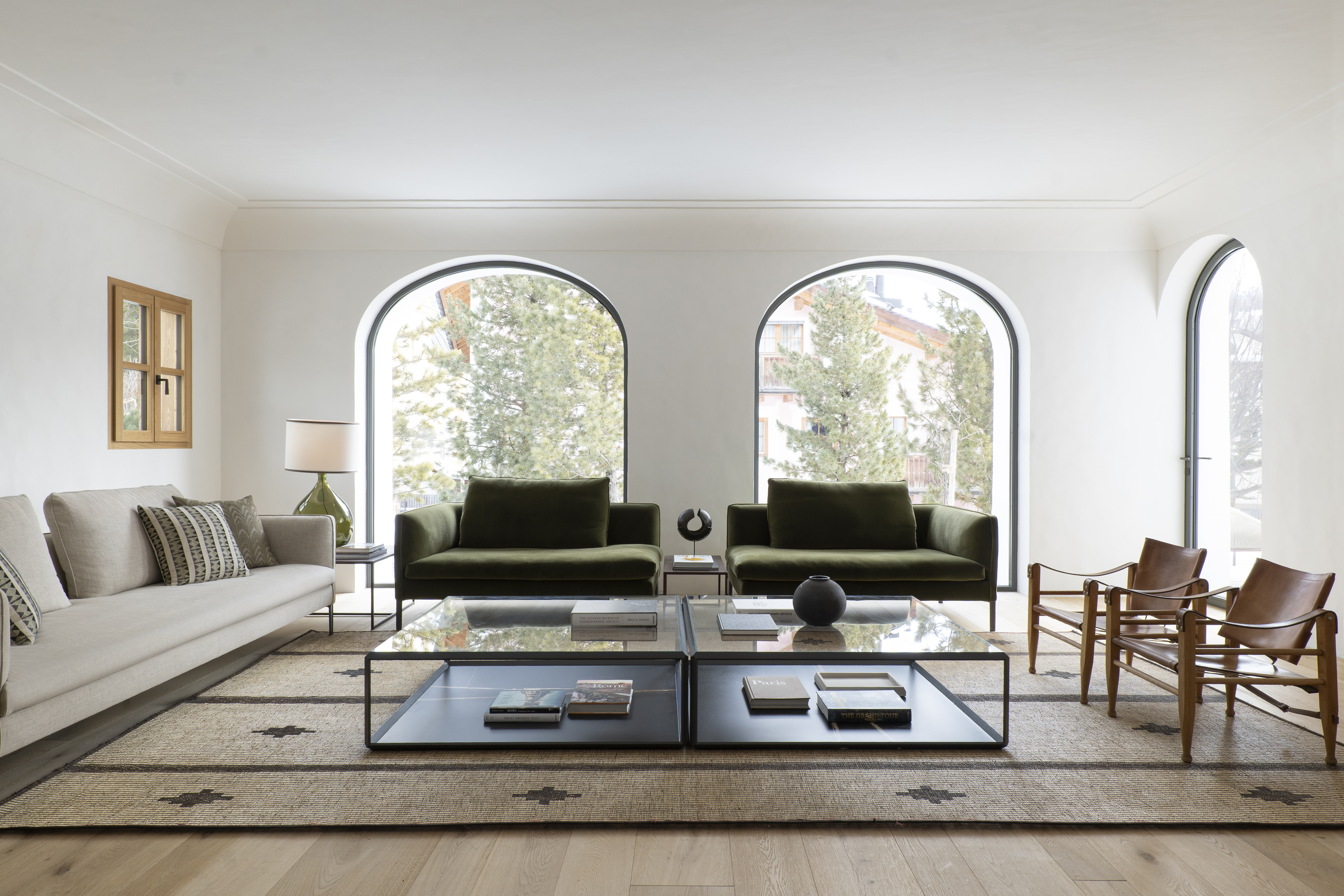 st moritz chalet furnished by Molteni&amp;amp;C