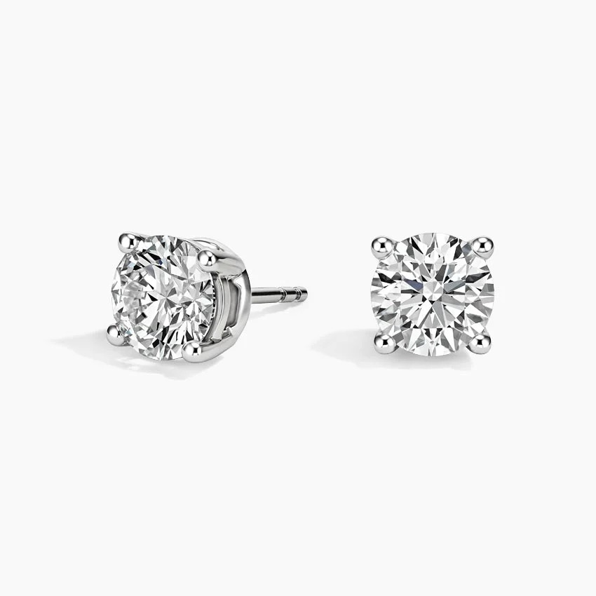 Brilliant Earth, Perfect 4-Prong Certified Lab Diamond Stud Earrings (2 ct. tw.) in 18K White Gold