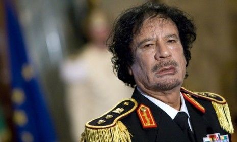 Libyan leader Moammar Gadhafi in 2009: The embattled despot could be tried as a war criminal, provided he doesn&amp;#039;t find refuge in a neighboring country first.