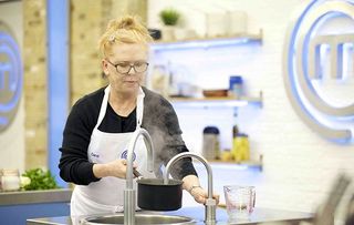 Celeb MasterChef Carol cooking