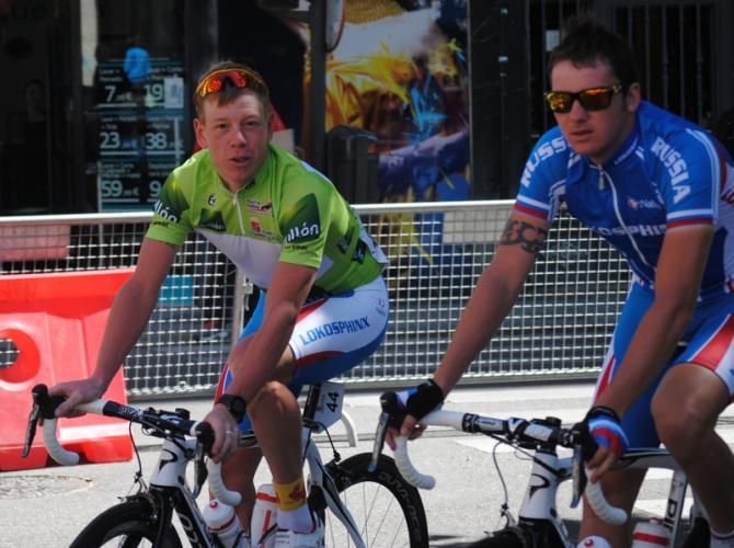 Evgeny Shalunov (Lokosphinx) wore today the Points jersey, but the real leader was Jos&eacute; Joaqu&iacute;n Rojas (Movistar)