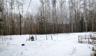 Snowy swing set in Fairbanks, Alaska
