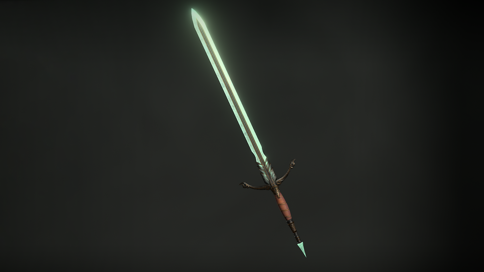 Parlayan bir bıçağa sahip Diablo 4 premium kılıç Equilibrium.