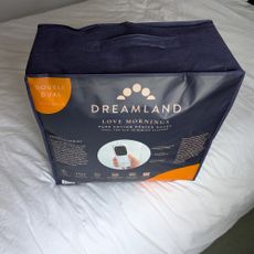 The Dreamland heated duvet being tested on a bed