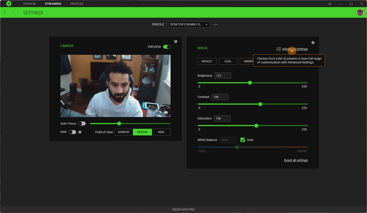 Razer Kiyo Pro Wide FOV