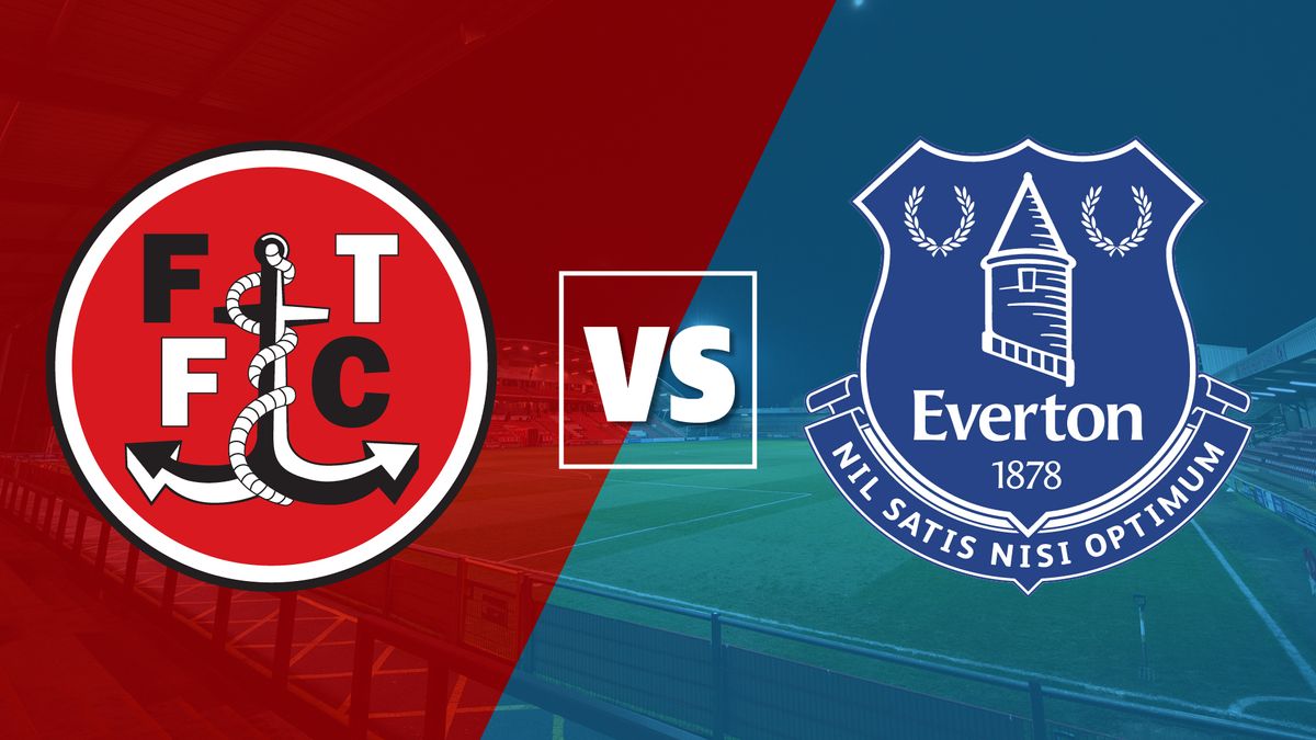 Fleetwood Town vs Everton graphic