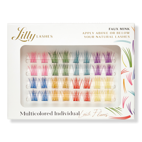Multicolored Individual Faux Mink Lash Flares