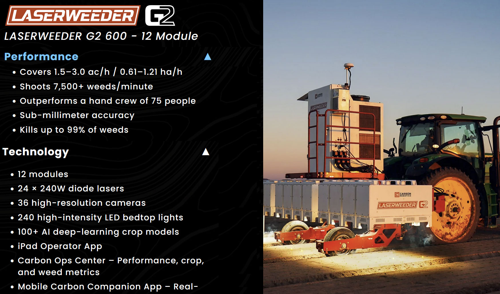 Carbon Robotics LaserWeeder G2 600