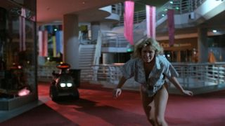 A still from the movie Chopping Mall
