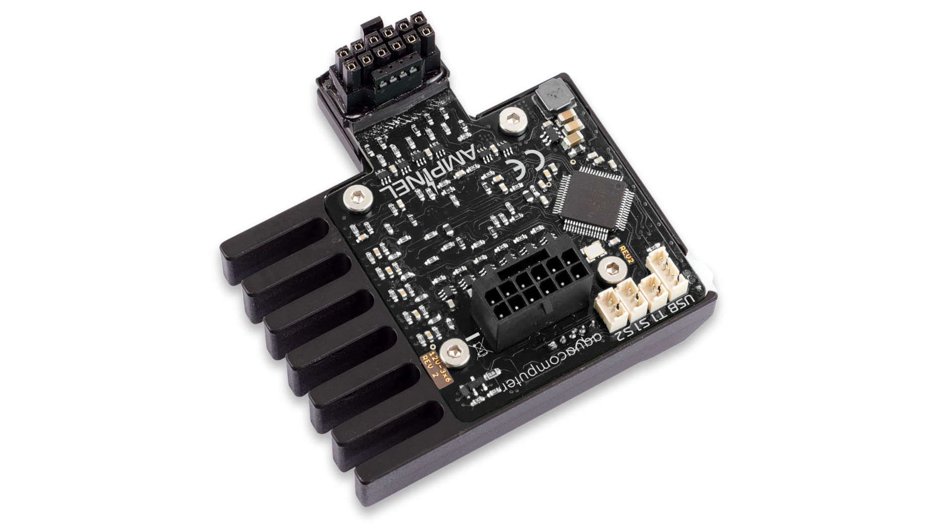 aqua computer's Ampinel product for measuring and mitigating power demands on graphics cards.