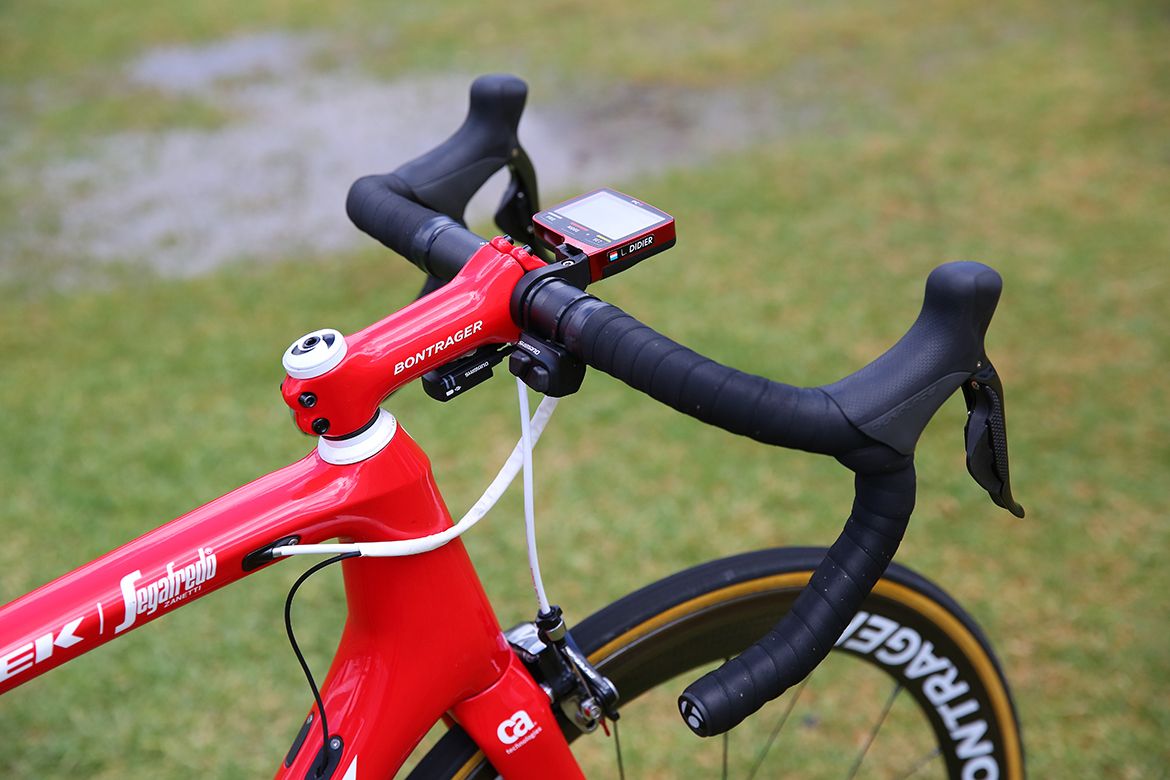 Matching Bontrager stems for Trek-Segafredo's Emonda