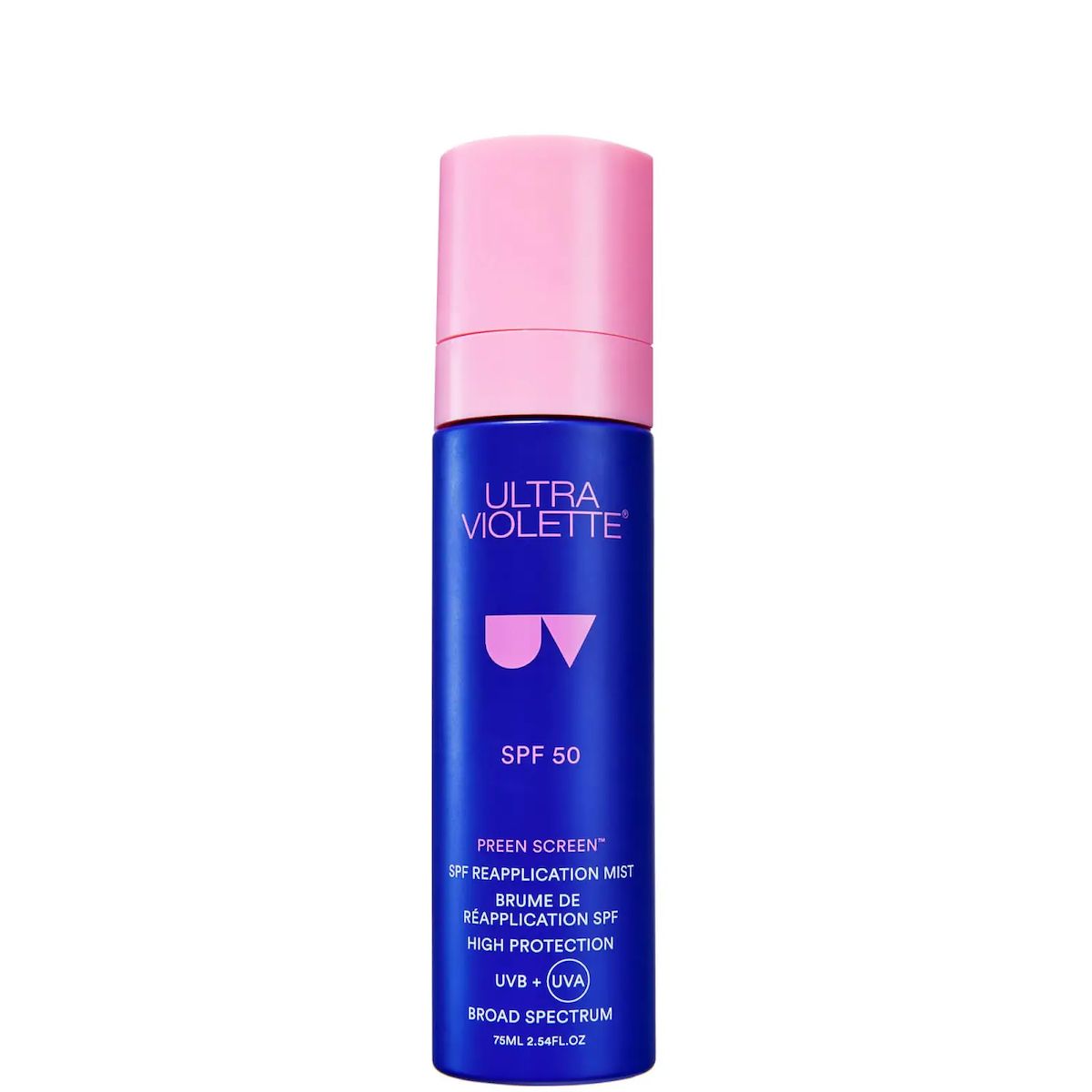 Divisive Beauty Products Ultra Violet Pure Screen SPF50 Reapplication Mist Skin Screen