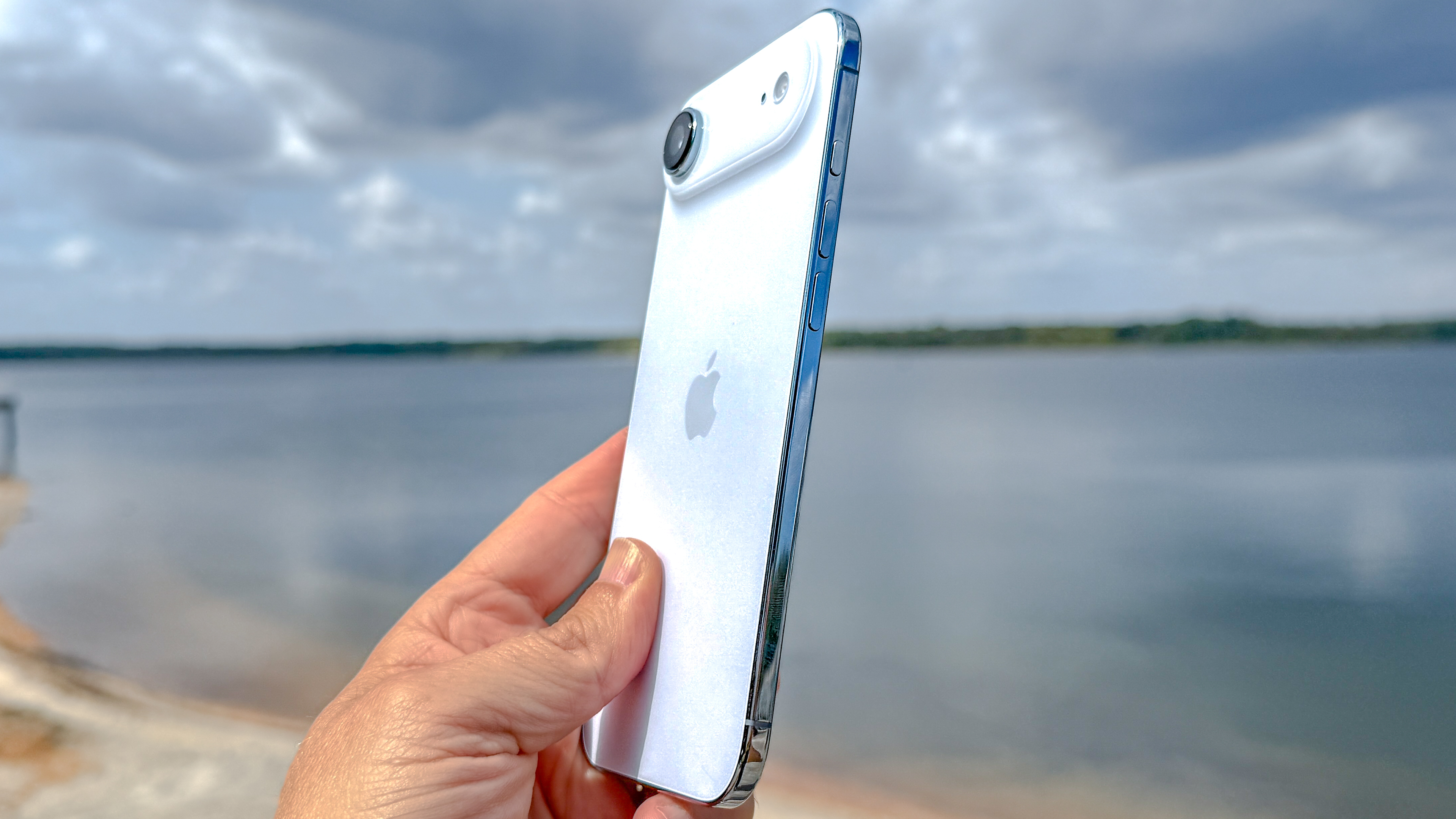 iPhone Air in hand