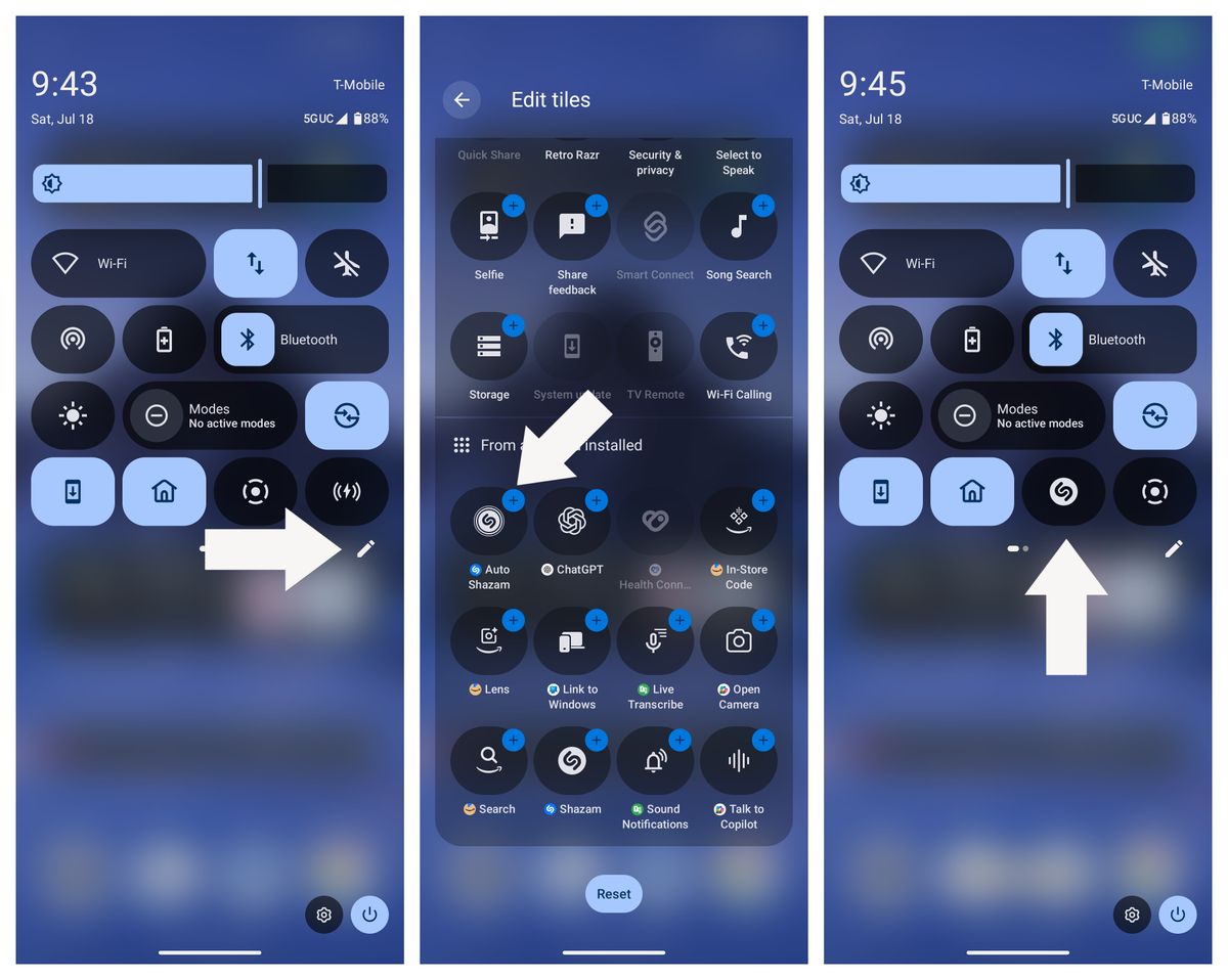 Turning on Auto Shazam