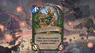 Hearthstone Dragonbane Mech Hunter Card Legendary
