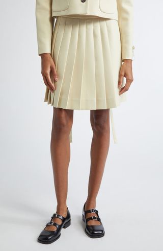 Lilo Pleated A-Line Skirt