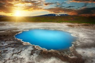 Icelandic hot springs
home to thermophiles