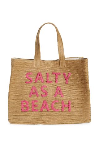 Btb Los Angeles Salty as a Beach Straw Tote
