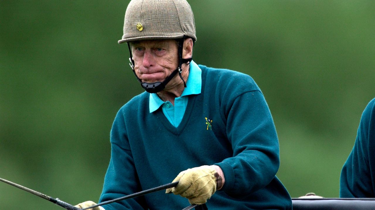 Prince Philip&#039;s passion for carriage driving, Prince Philip, In Deep Concentration, Competing In The Cross Country Section Of The International Carriage Driving Grand Prix Championships At The Royal Windsor Horse Show.