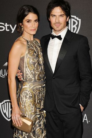 Nikki Reed and Ian Somerhalder At The Golden Globes After Party