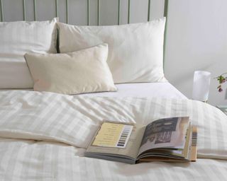 pillow and bedding in calm bedroom