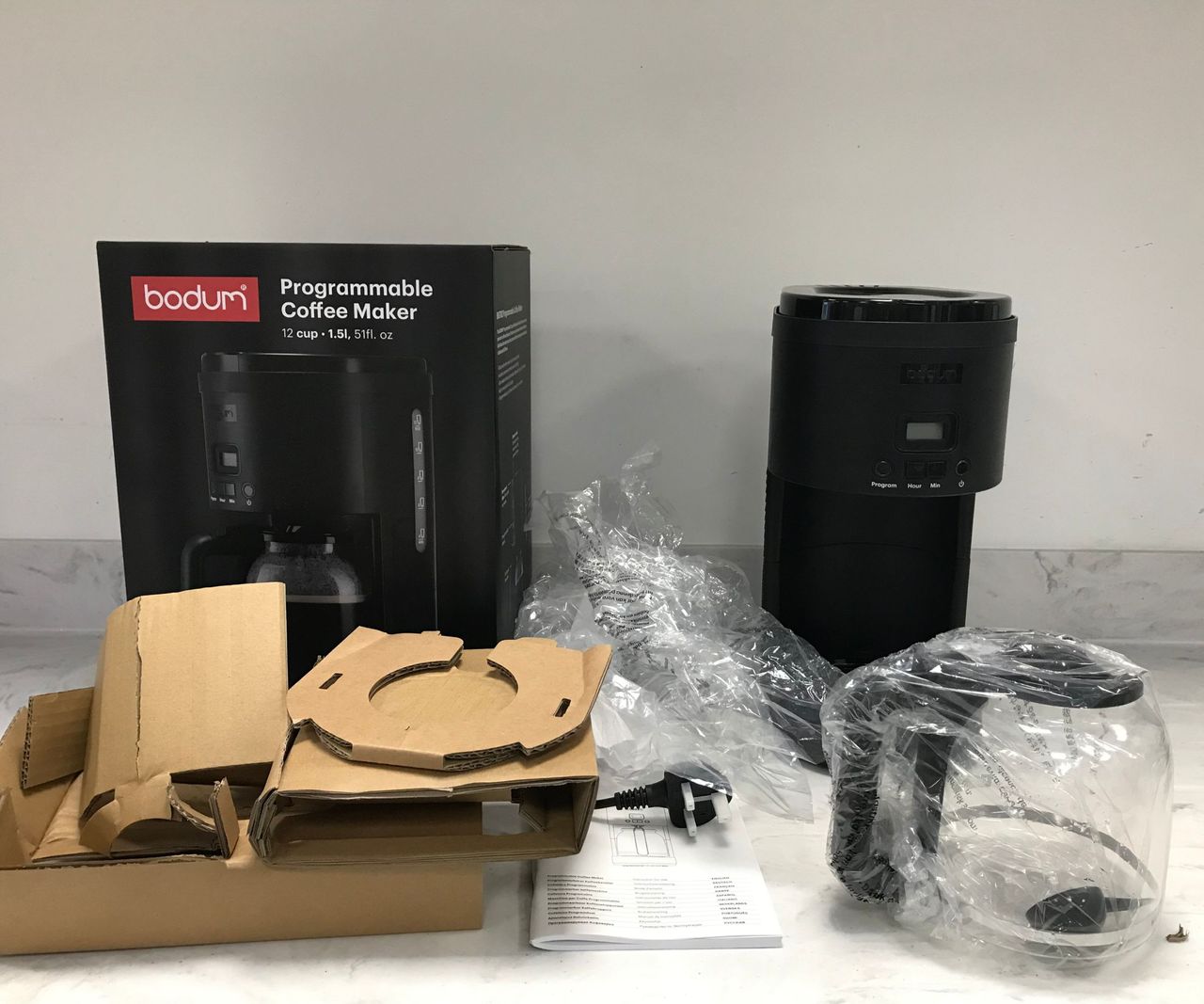 Bodum Programmable Coffee Maker brilliant for basic coffee Homes