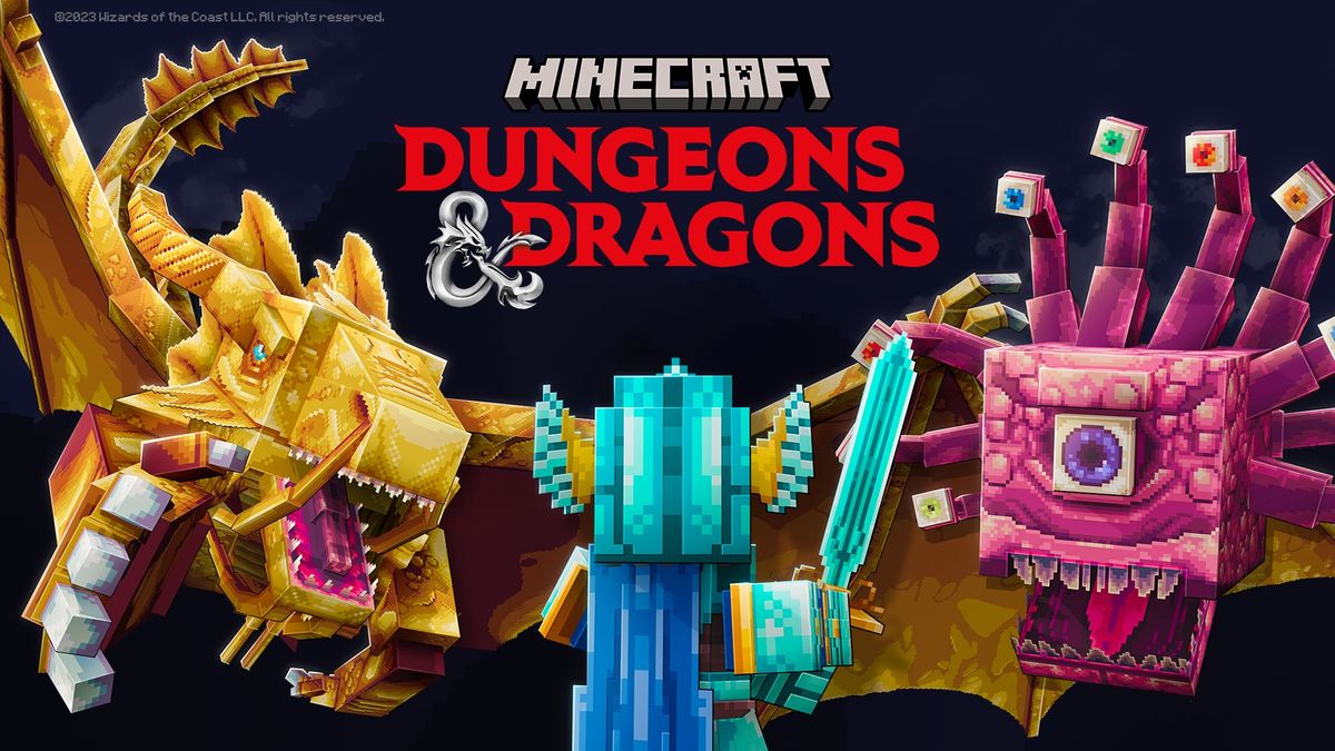 The cover art for Minecraft x Dungeons &amp; Dragons.