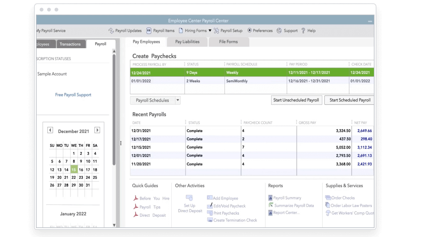 Intuit Quickbooks Payroll