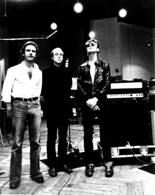 Just for one day... Fripp, Eno and Bowie in the studio for Heroes in 1977