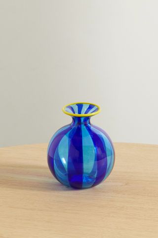 Ciccio Mini Striped Murano Glass Vase
