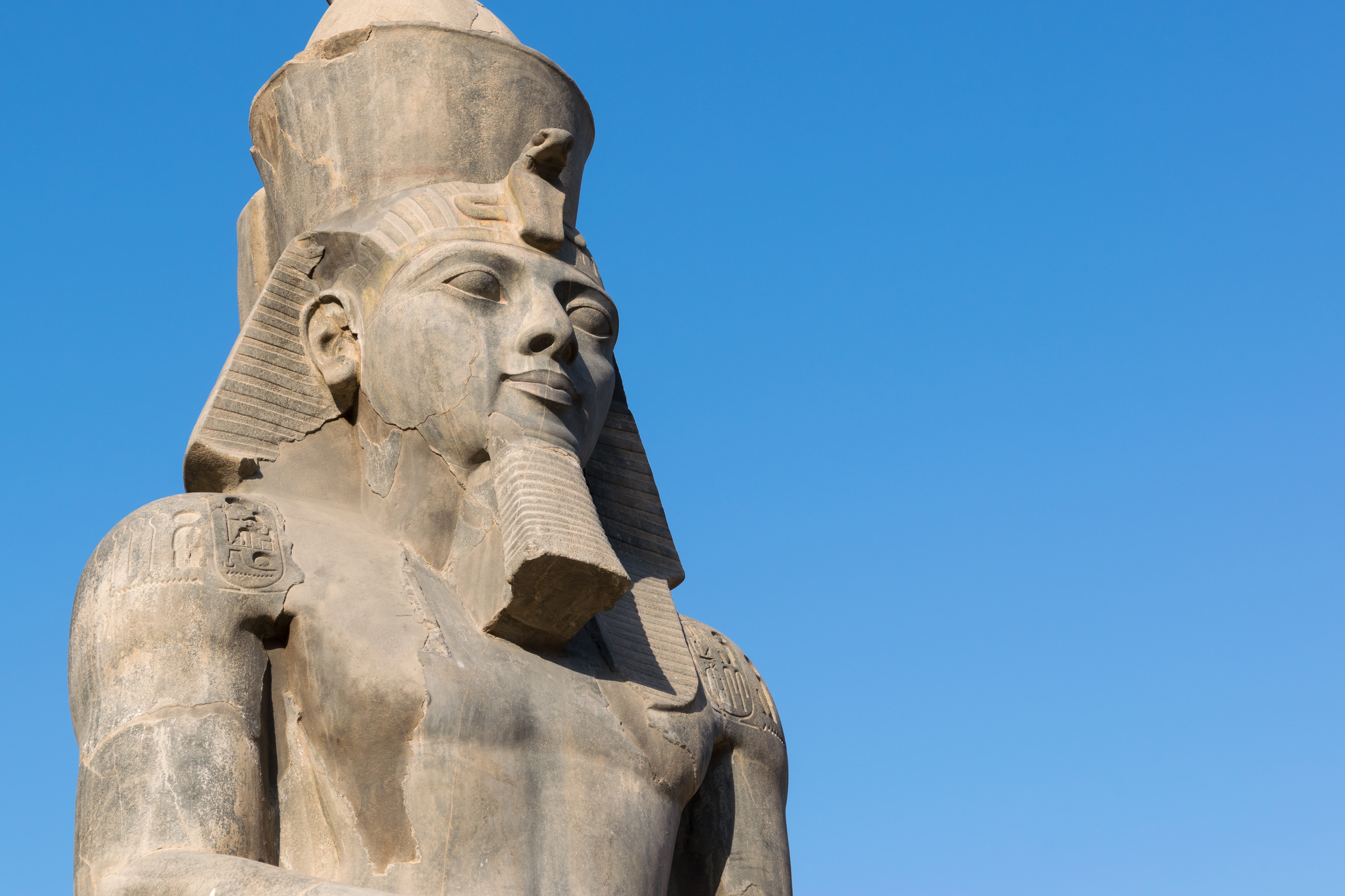 Statue of Ramesses II at Luxor temple.