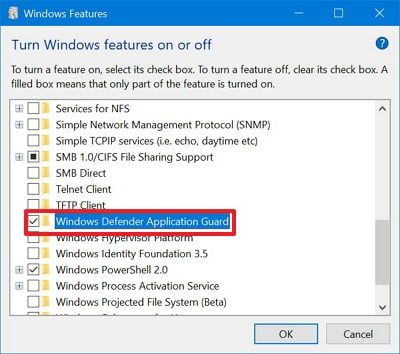 How to enable Microsoft Edge Application Guard on Windows 10 April 2018 ...