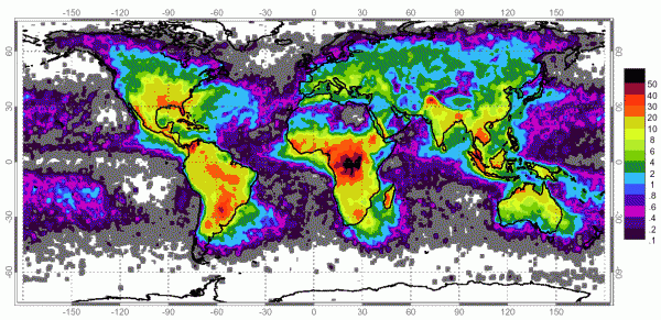 nasa lightning map