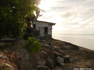 A house in South Tarawa in 2005 before the big floods.