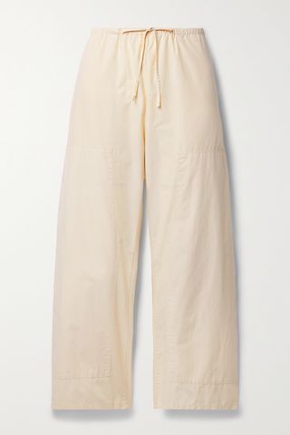 Kyoto Cotton Wide-Leg Pants