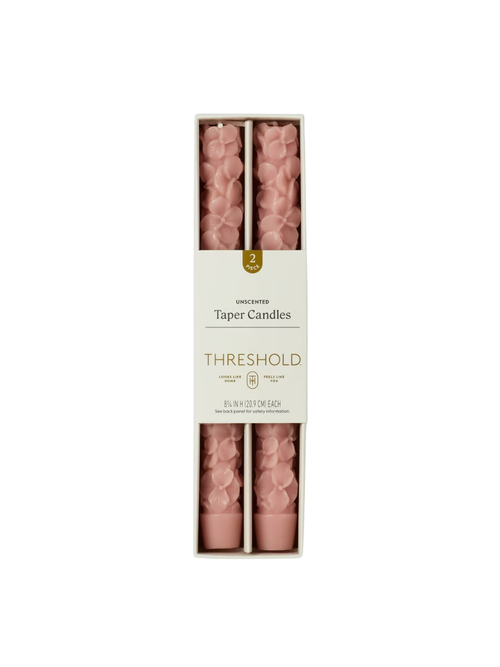 Hydrangea Floral Shaped Candles, Set of 2