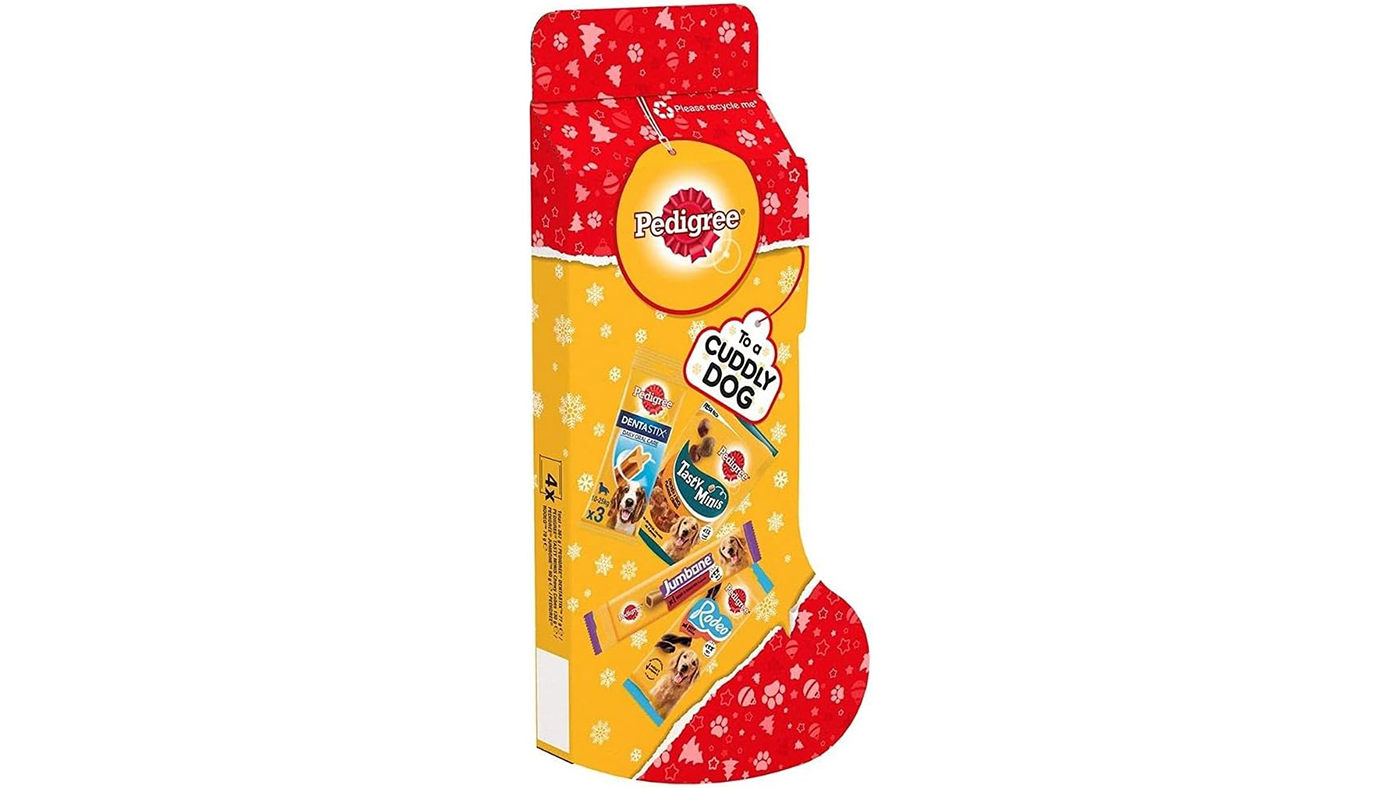 Pedigree stocking Christmas gift for dogs