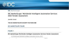 Whitepaper cover with title and logo on blue header banner and analysis chart