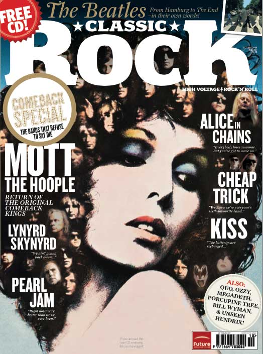 The cover of Classic Rock 137, featuring Mott The Hoople