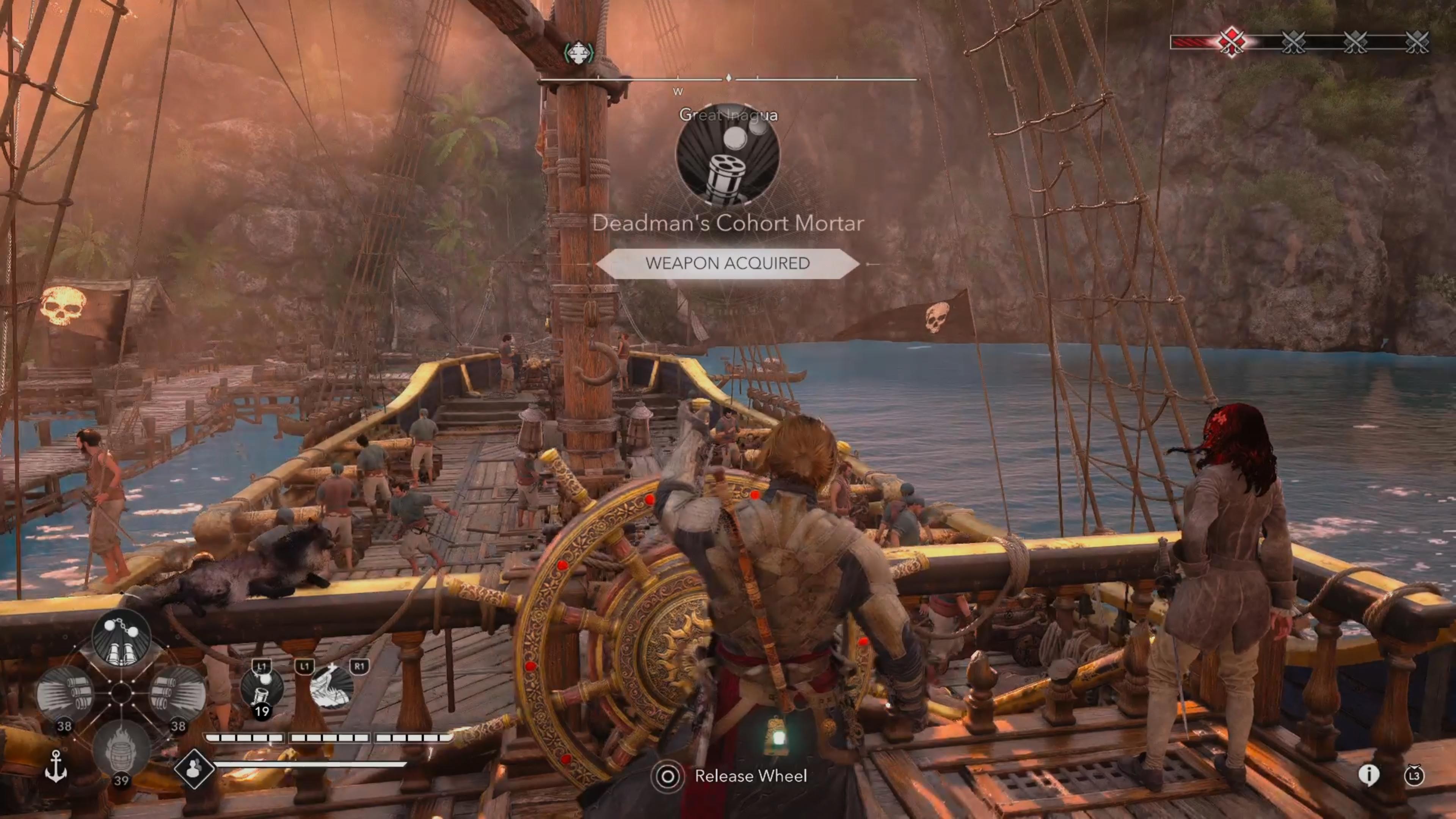 Officer Deadman unlocks Deadman's Cohort Mortar for Black Flag Resynced