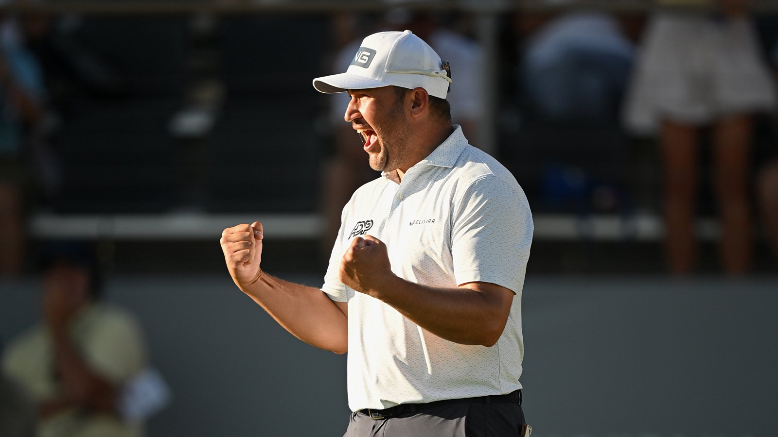 Thriston Lawrence fist pumps