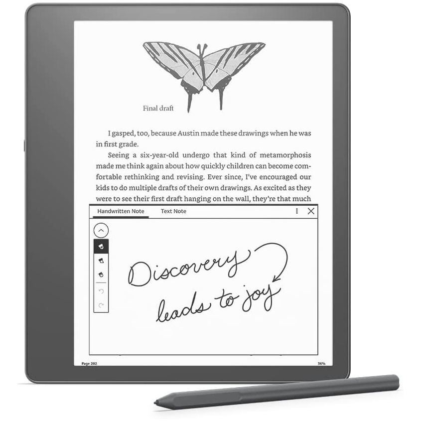 Kindle Scribe with stylus