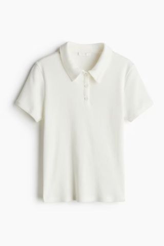 H&M Ribbed Polo Shirt