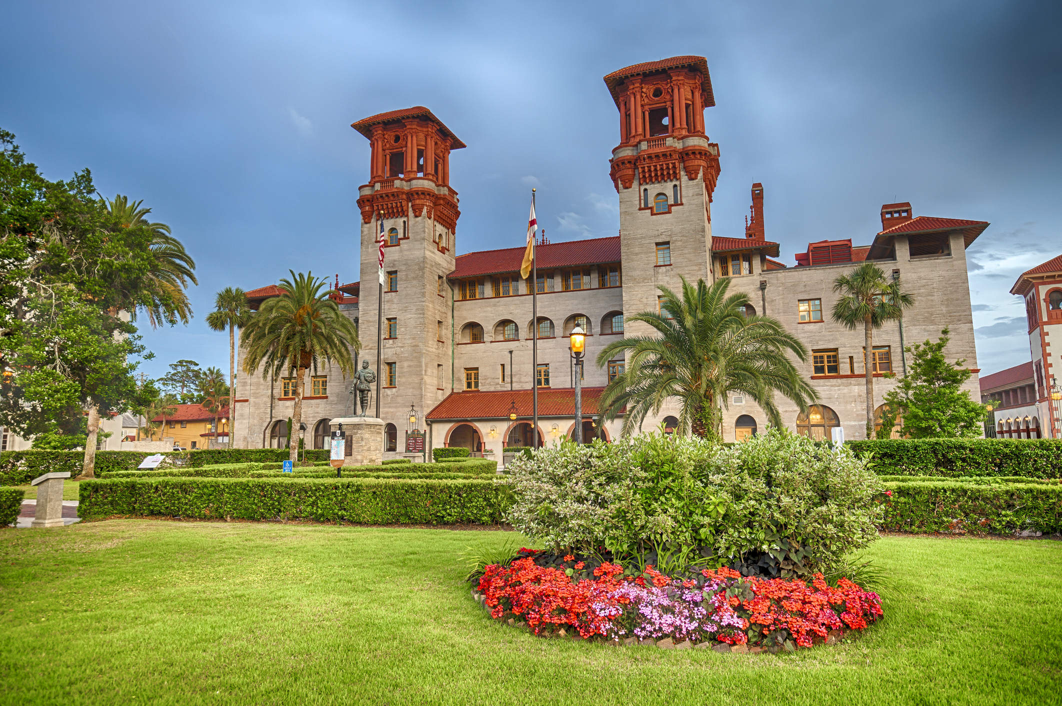 Historic building built in 1887 in downtown St. Augustine, Florida