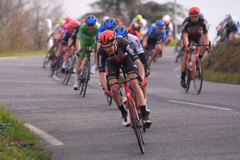 LA CTESAINTANDR FRANCE MARCH 12 Roger Kluge of Germany and Team Lotto Soudal during the 78th Paris Nice 2020 Stage 5 a 227 km stage from Gannat to La CteSaintAndr on ParisNice parisnicecourse PN March 12 2020 in La Cote France Photo by Luc ClaessenGetty Images