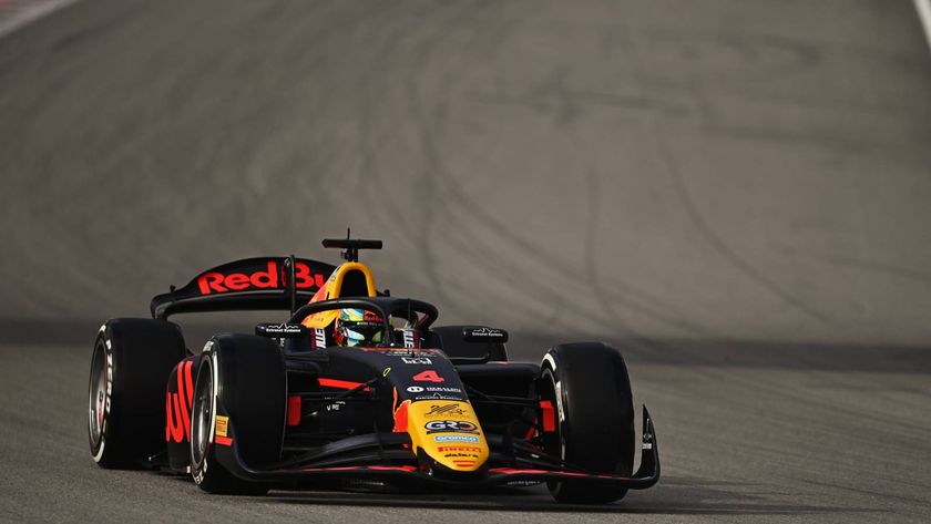 Arvid Lindblad of Great Britain and Campos Racing (4) drives on track during Formula 2 testing at Circuit de Barcelona-Catalunya on February 24, 2025 in Barcelona, Spain. 